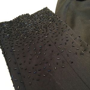 NWT Beaded Evening Dress Pants Italian Wool